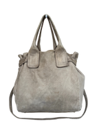 Taupe Leather Shoulder Bag