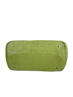 Lime Green Leather Firkin