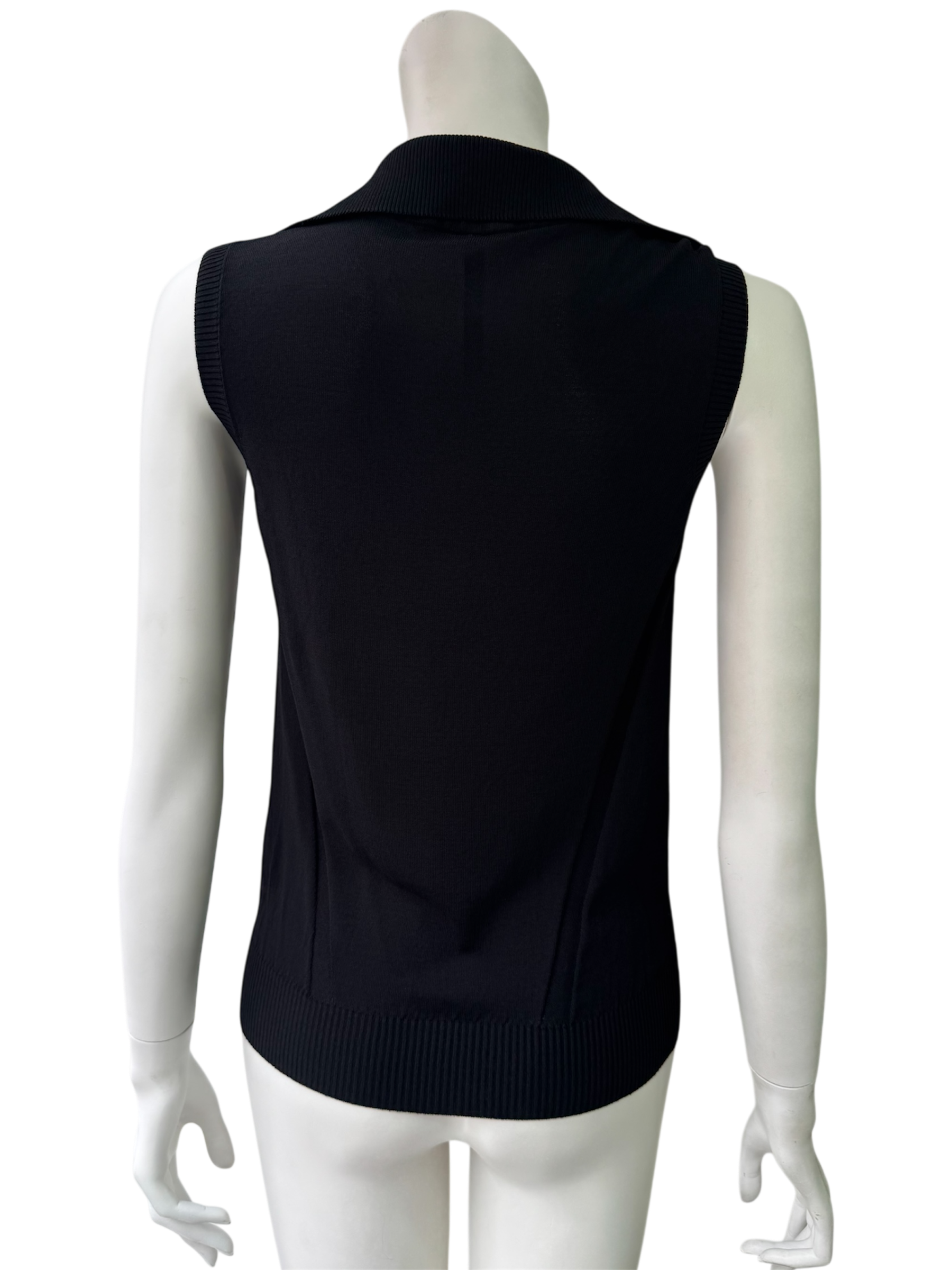 Plein Sud sleeveless collared top
