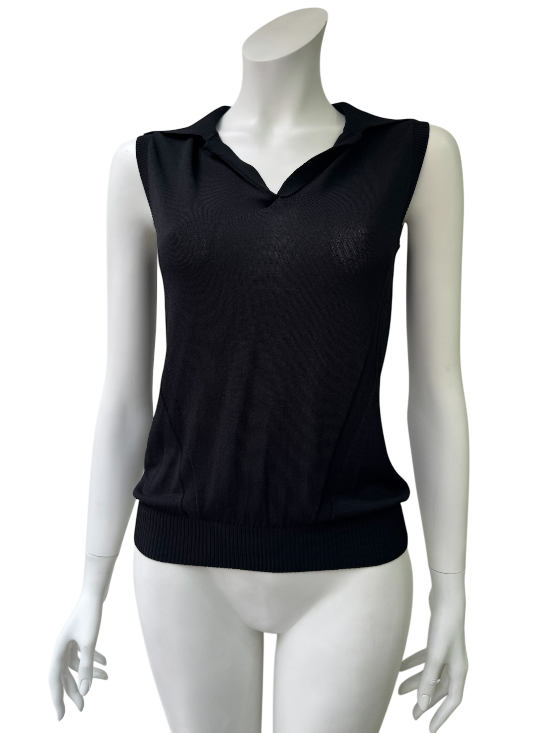 Plein Sud sleeveless collared top