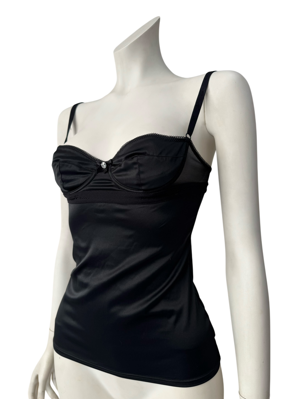 D&G Black Satin Bustier