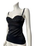 D&G Black Satin Bustier