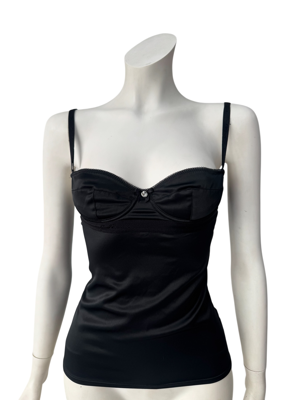 D&G Black Satin Bustier