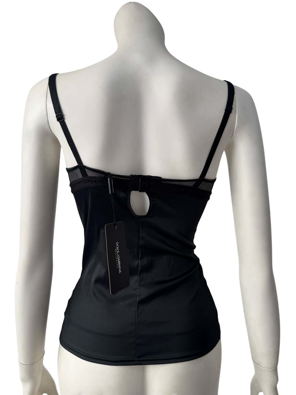 D&G Black Satin Bustier