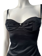 D&G Black Satin Bustier