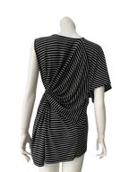 MM6 Twisted Stripped Tunic Top