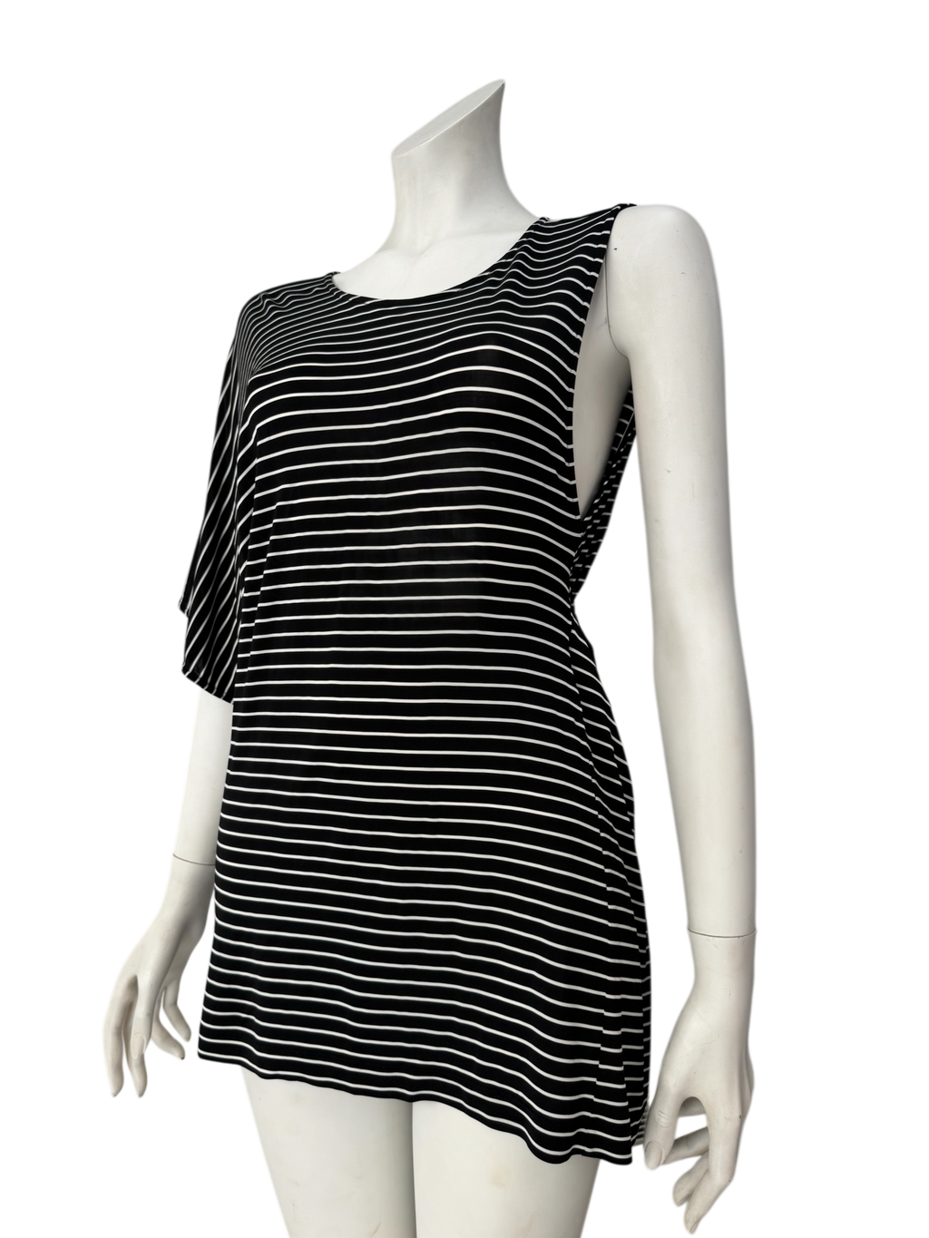 MM6 Twisted Stripped Tunic Top