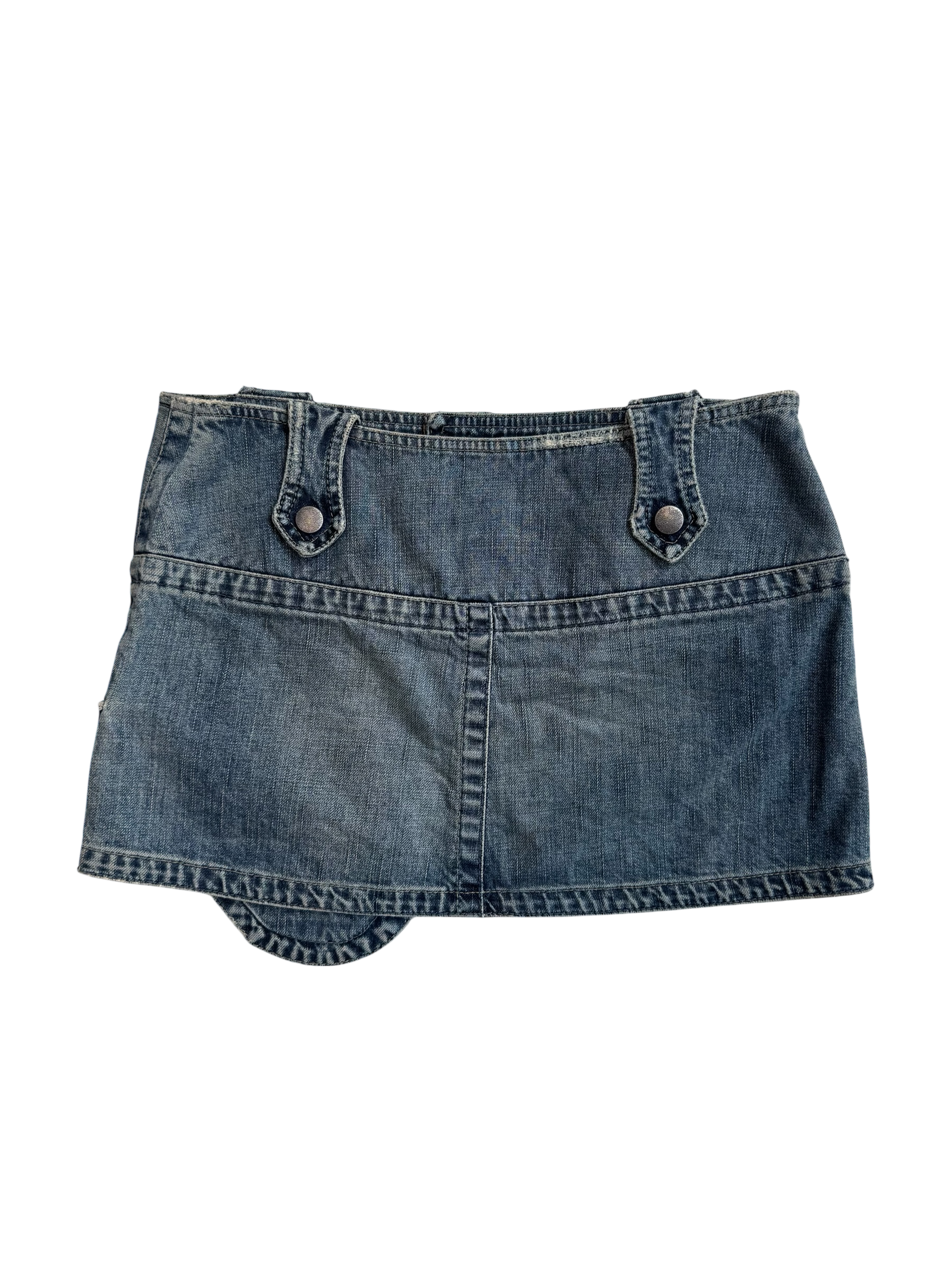 Diesel Denim Cargo Style Mini Skirt