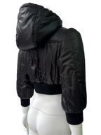 Just Cavalli Cropped Hooded Puffer Jacket