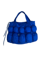 Marithé + François Girbaud Blue Puffer Tote Bag