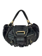 Dolce & Gabbana Leather and Shearling Bag