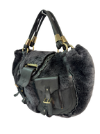 Dolce & Gabbana Leather and Shearling Bag