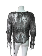 Handmade Open-Knit Distressed Sweater