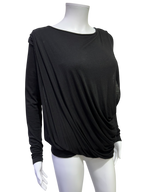 Plein Sud Drapped Long Sleeve Top