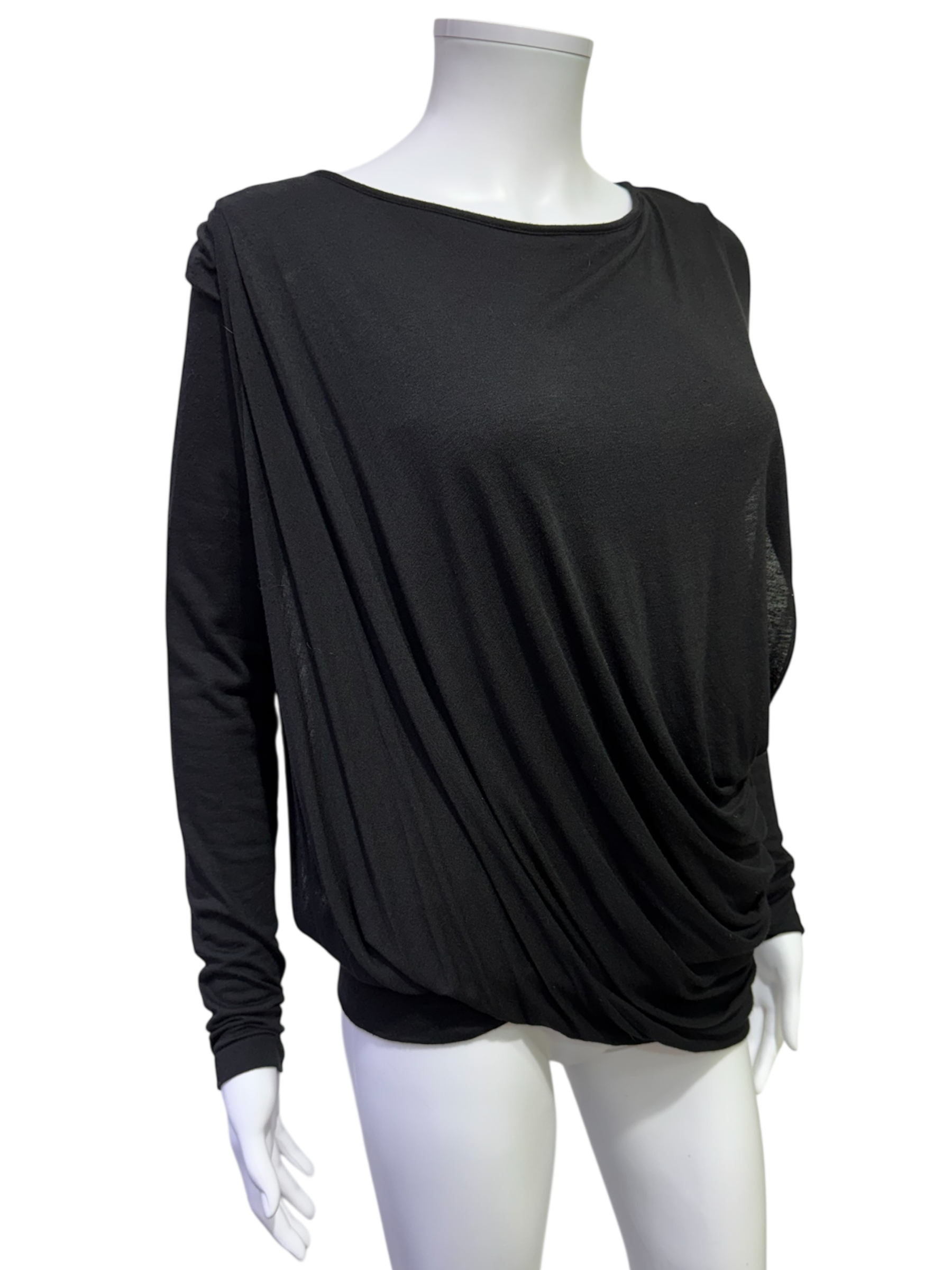 Plein Sud Drapped Long Sleeve Top