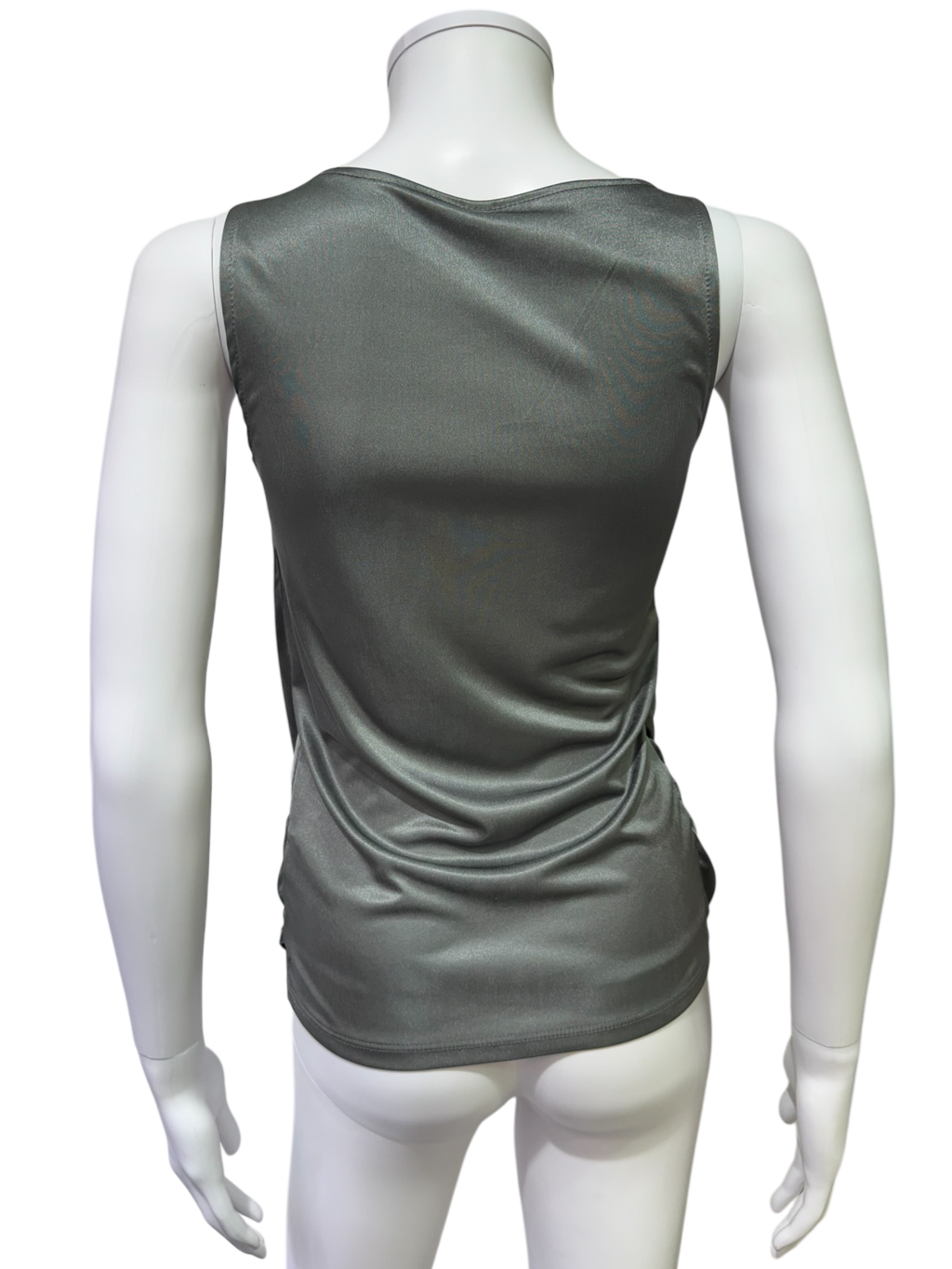 Italian Brand Draped Satin Top