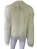 Faux Fur White Coat