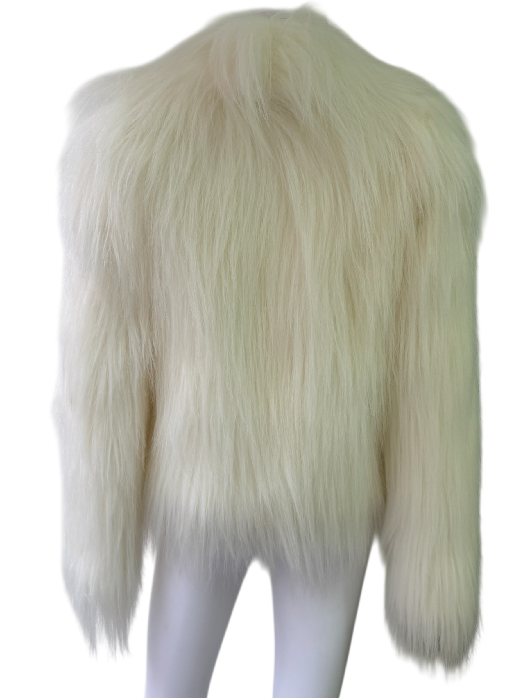 Faux Fur White Coat