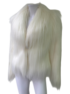 Faux Fur White Coat