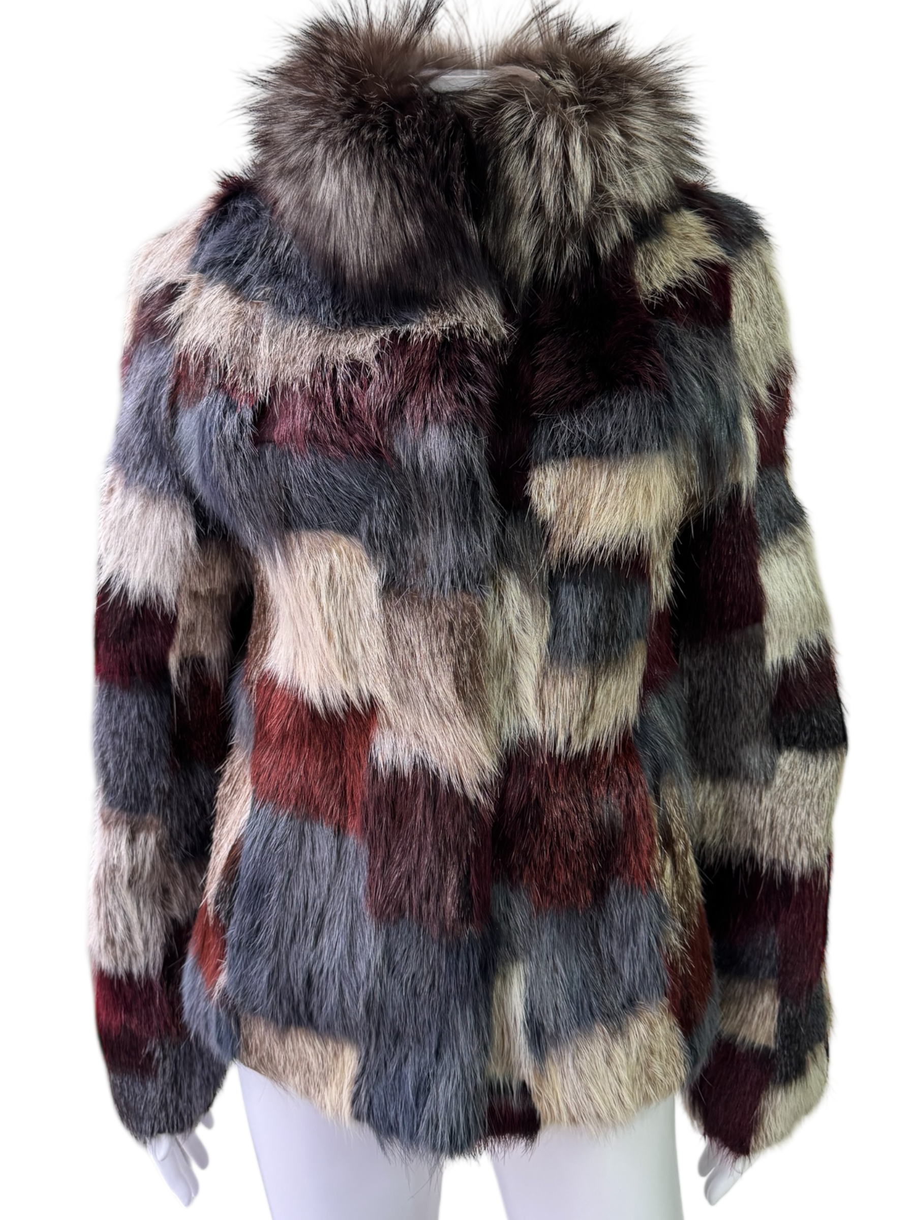 Vintage Fur Multi Color Coat