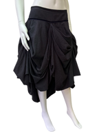 Italian Brand Pleated Midi  Skirt