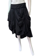 Italian Brand Pleated Midi  Skirt