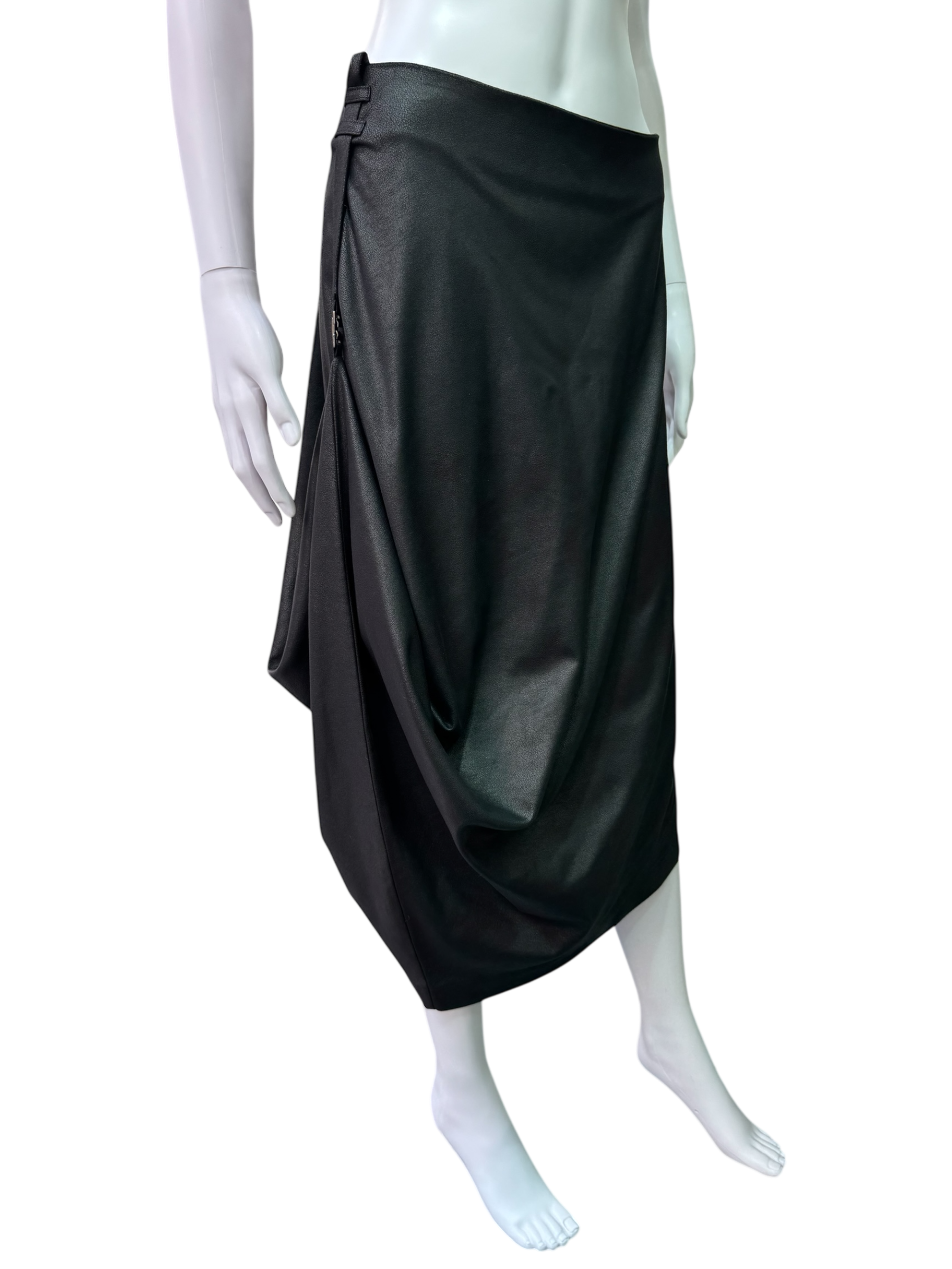 Cop Copine Leather Look Skirt