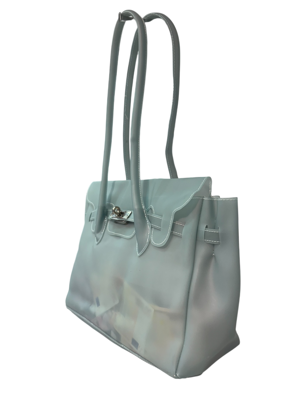 Blue Semi-Transparent Firkin Bag