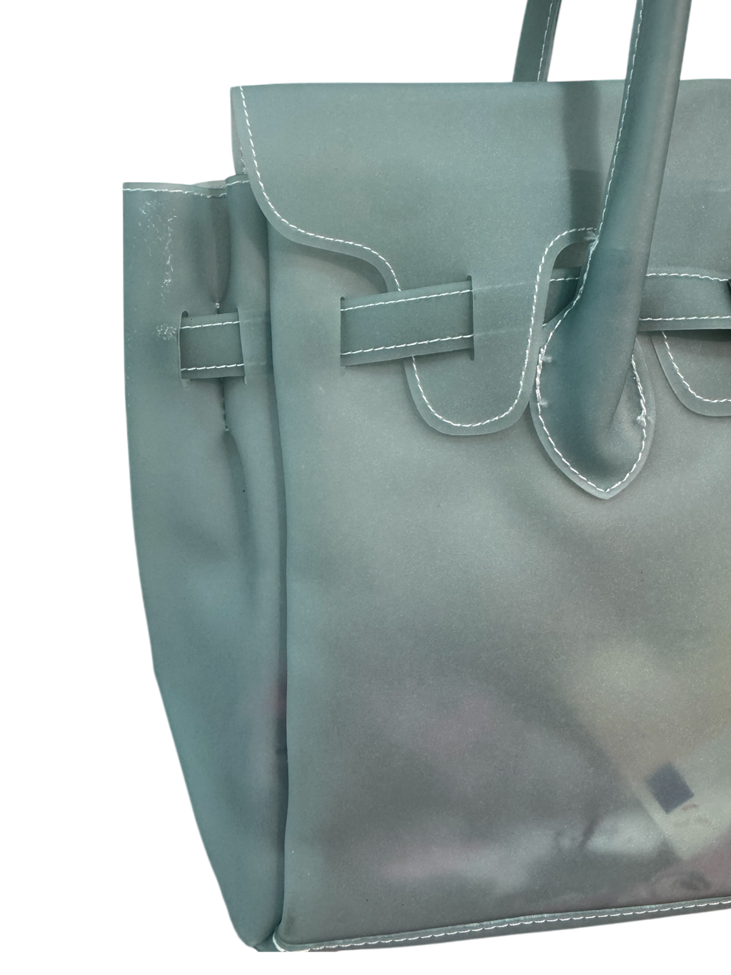 Blue Semi-Transparent Firkin Bag