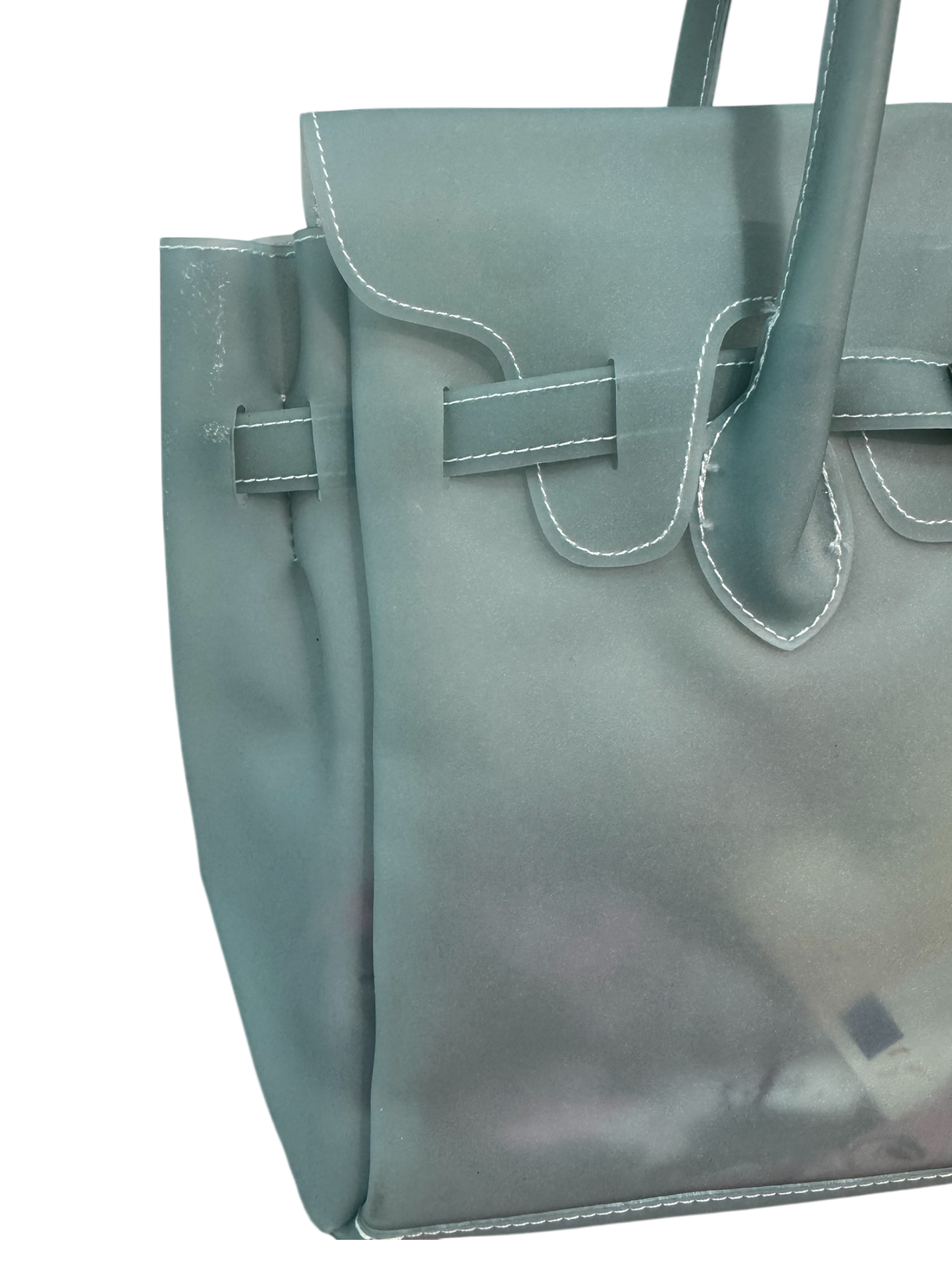 Blue Semi-Transparent Firkin Bag