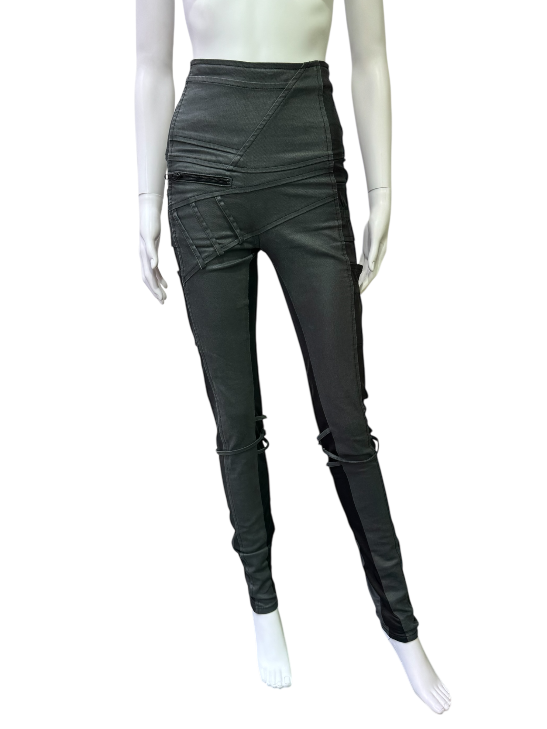 High-Waisted Demobaza Pants