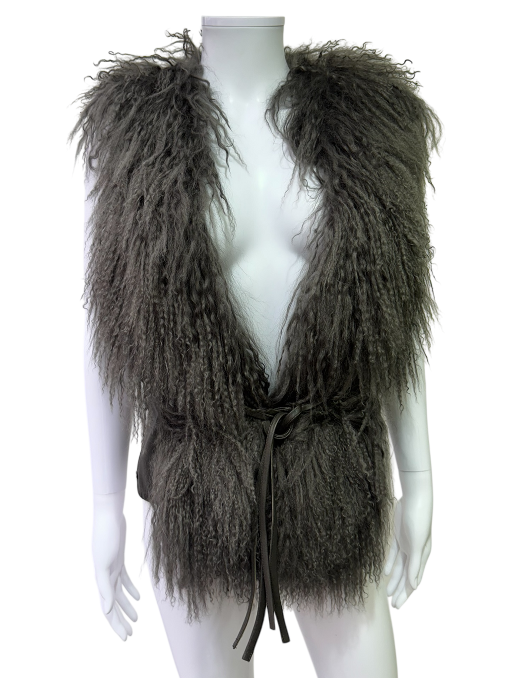 Mongolian Fur & Leather Gilet