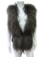 Mongolian Fur & Leather Gilet