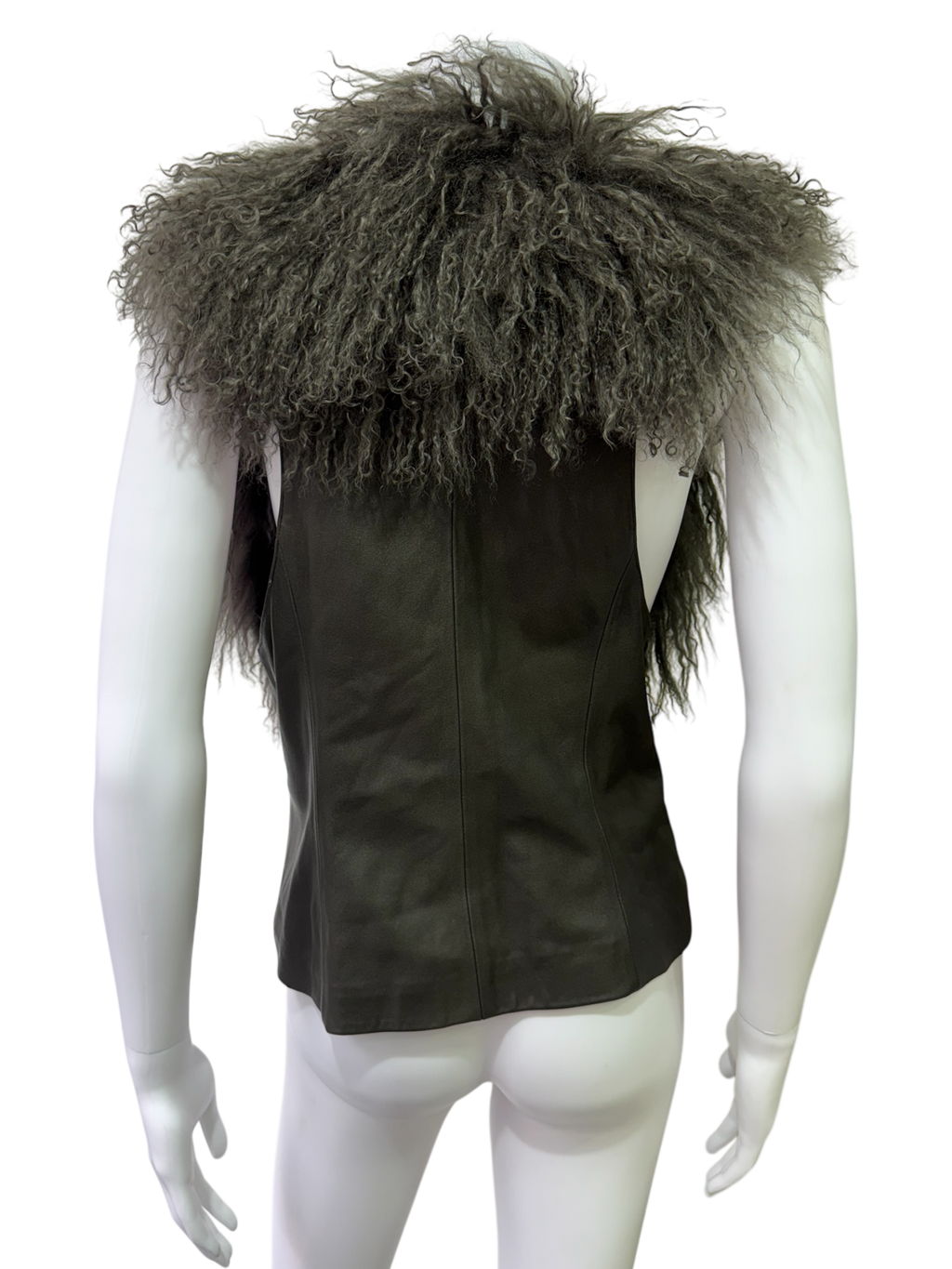 Mongolian Fur & Leather Gilet