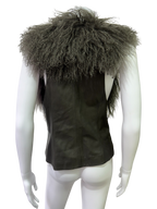 Mongolian Fur & Leather Gilet