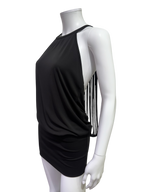 Black Mini Dress with Back Detail