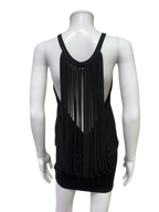 Black Mini Dress with Back Detail