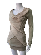 Beige layered dress