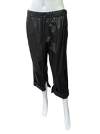 MM6 Maison Margiela faux leather bermuda short