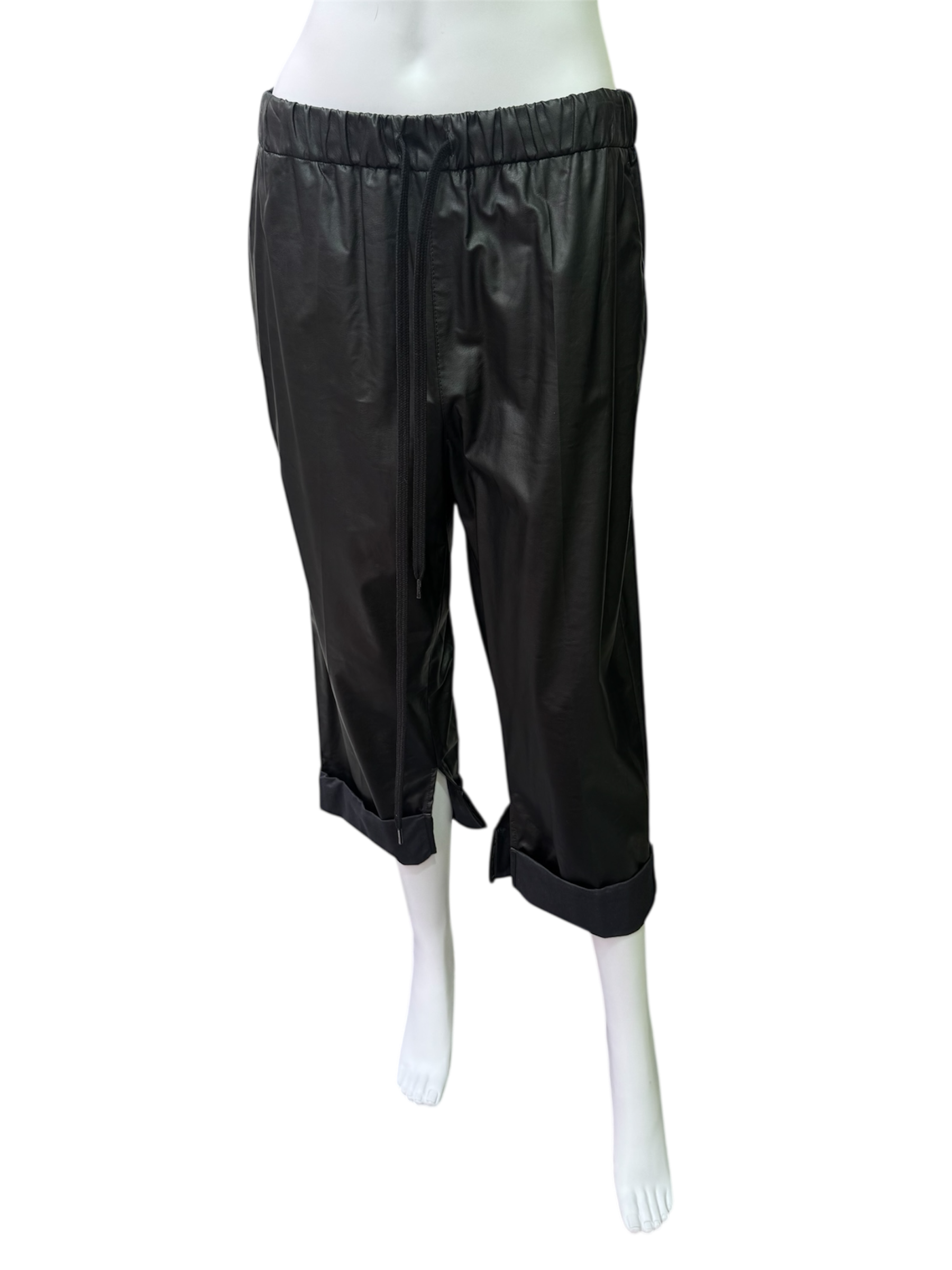 MM6 Maison Margiela faux leather bermuda short