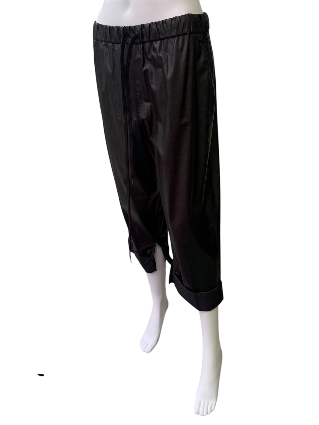 MM6 Maison Margiela faux leather bermuda short