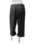 MM6 Maison Margiela faux leather bermuda short