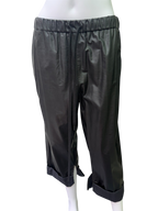 MM6 Maison Margiela faux leather bermuda short