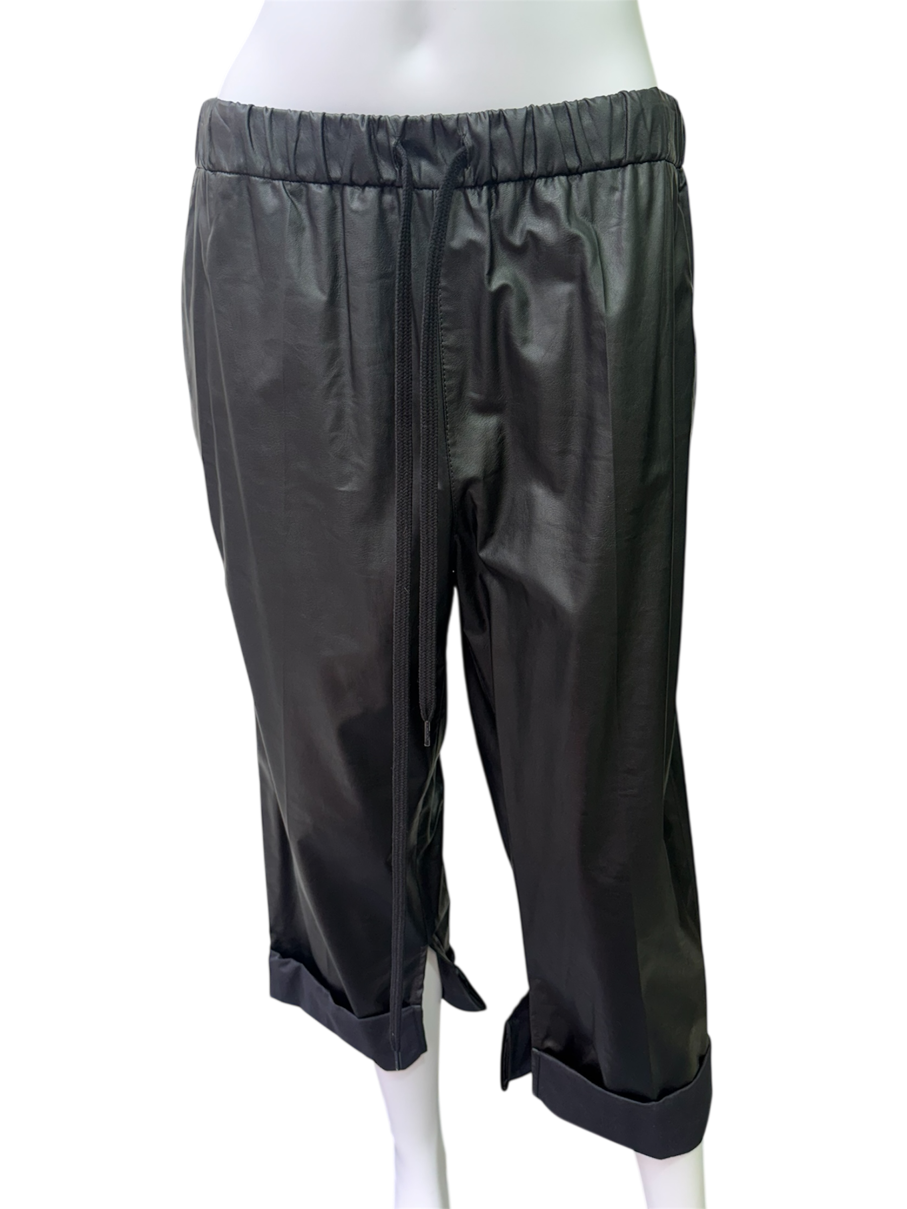 MM6 Maison Margiela faux leather bermuda short