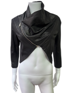 Cropped black veste