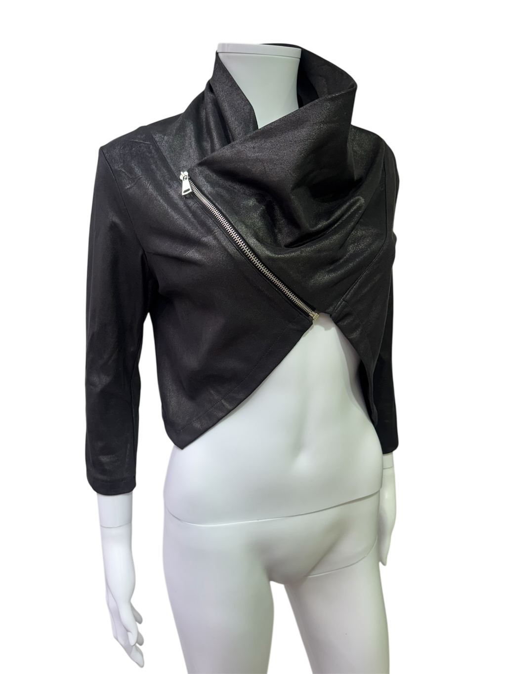 Cropped black veste