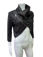 Cropped black veste