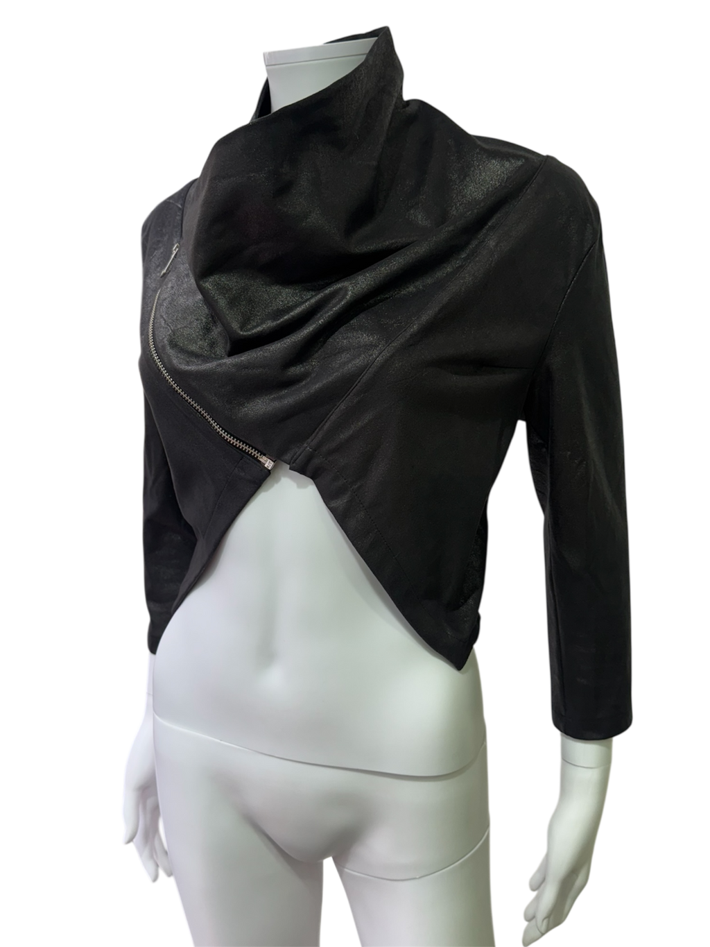 Cropped black veste