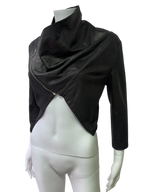 Cropped black veste