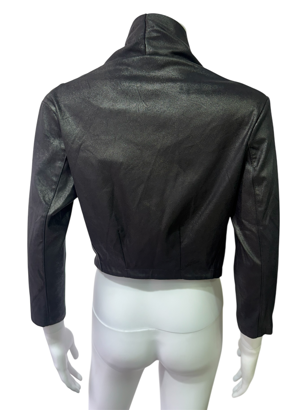 Cropped black veste